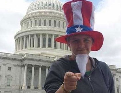 Uncle Sam impersonator in Washington, DC