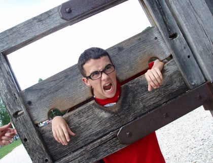 Pillory in Colonial Williamsburg