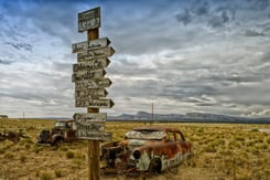 Road Signs in Arizona on Route 66