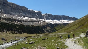 Hikers in Spanish Pyrenees