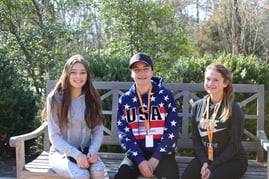 Kids on Mt Vernon Bench