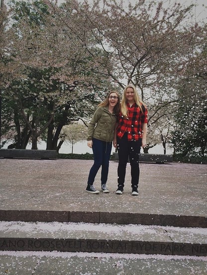 DC Girls with cherry blossoms