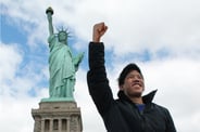 NYC - Boy at Statue