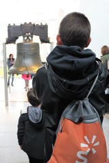 Boy at Liberty Bell