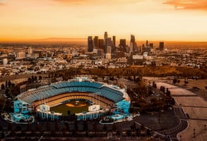 Los Angeles - Dodger Stadium at Dusk