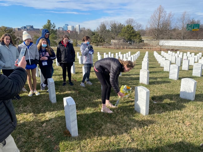 Paying tribute at Arlington National Cemetery
