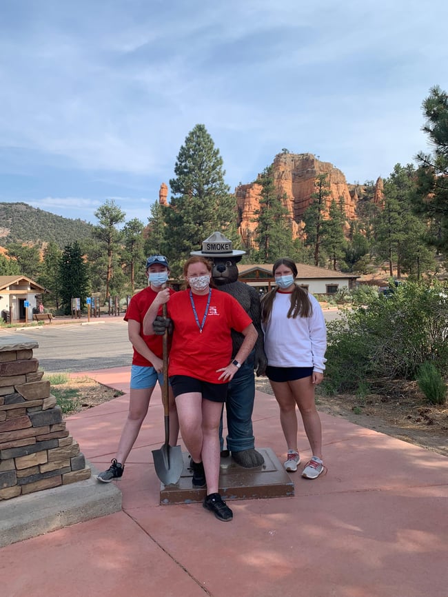 Students in National Park