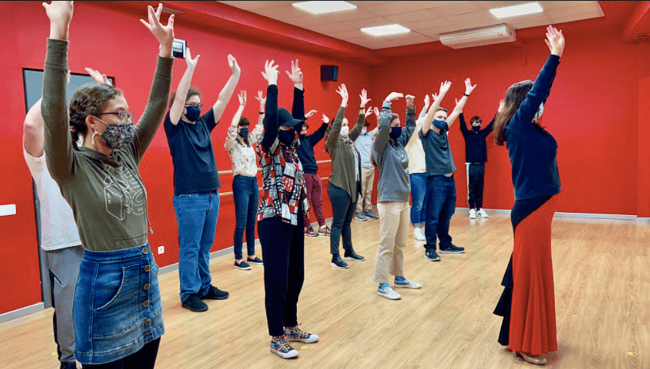 Dance lesson in Spain!