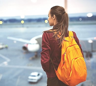 girl at airport