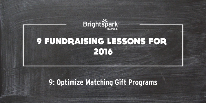 9 Fundraising Lessons | No. 9 Optimize Matching Gift Programs