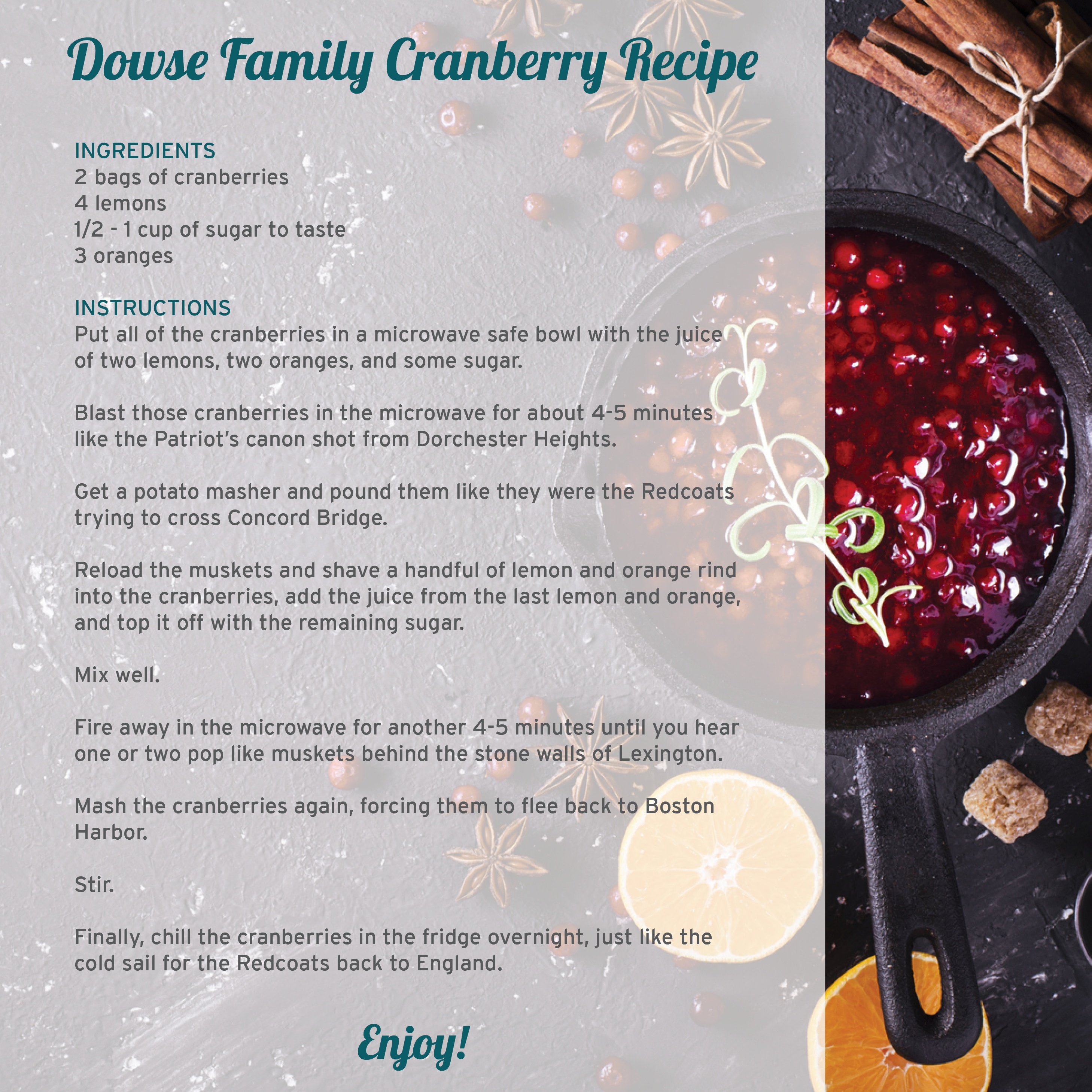 Thanksgiving Family Recipe, From the Brightspark Family to Yours featured image